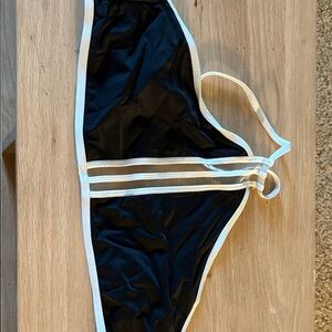 OP Black Bikini Bottom with White Trim
